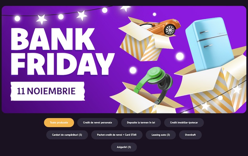 Ce oferte au bancile de Black Friday
